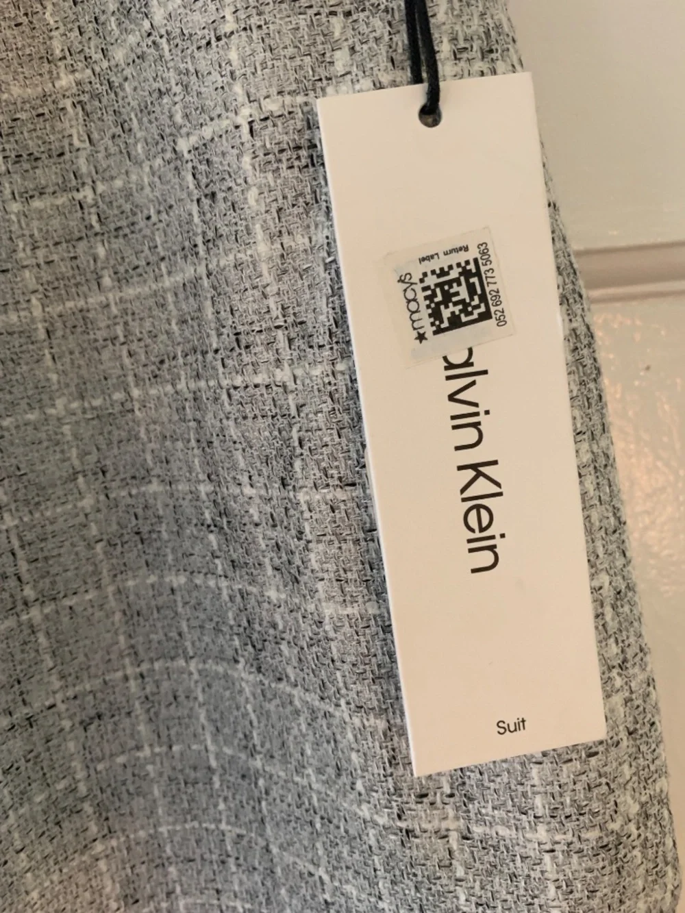 NWT Calvin Klein Grey Silver Bouclé Tweed Pencil Skirt 16 Office